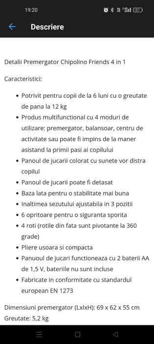 Premergător Chipolino