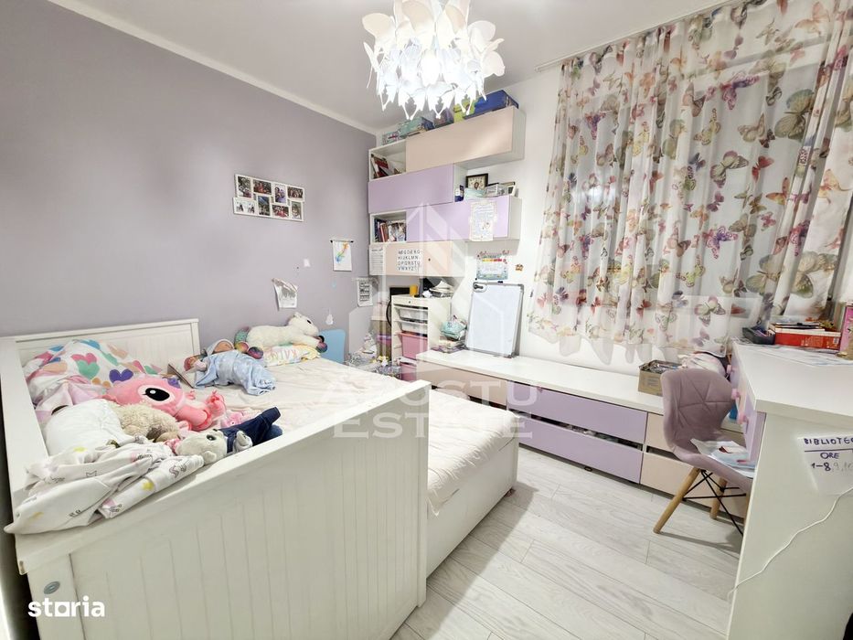 Apartament cu 3 camere mobilat si utilat la etaj intermediar in Giroc.
