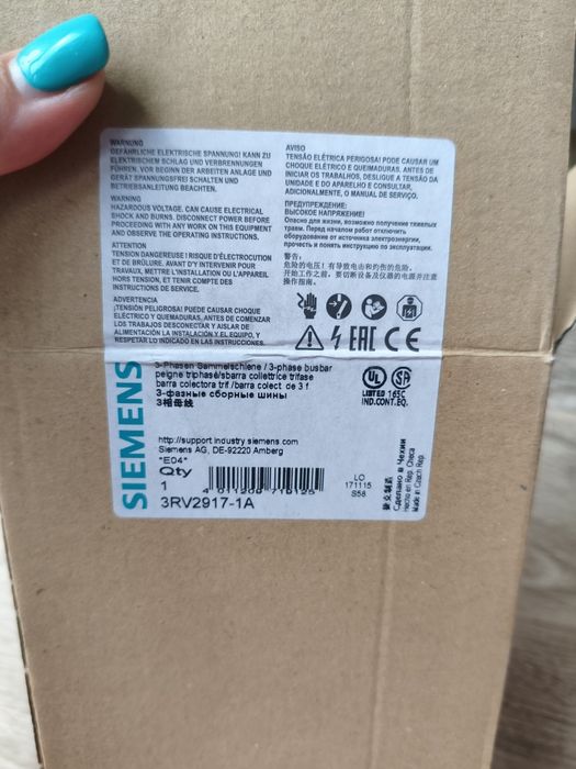 Contact auxiliar Siemens 3RV2917-1A – Nou, original