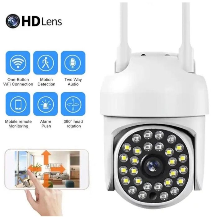 Camera Supraveghere Jortan FullHD Exterior Interior Wifi Camera IP Rotativa Wifi Camera