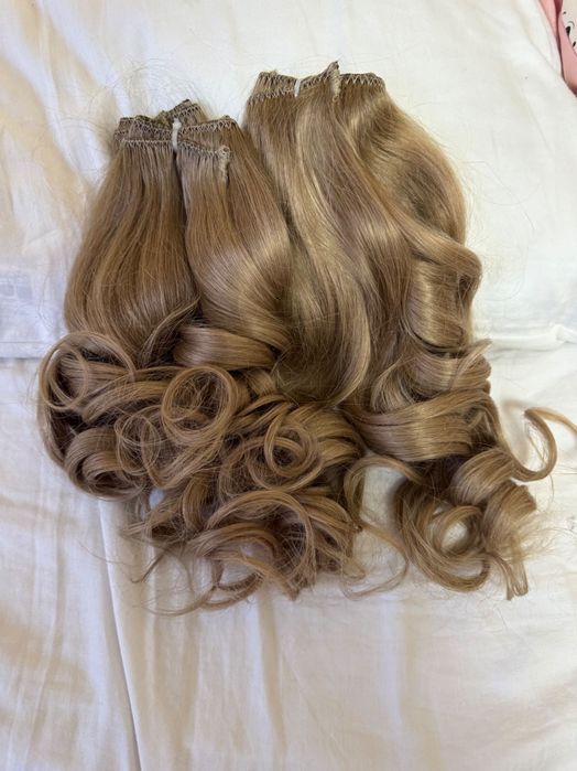 100% натурална индийска коса, мека и готова за носене