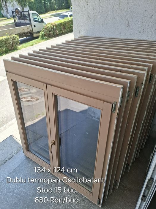 Geamuri termopan profil lemn oscilo Austria (9 buc)