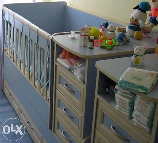 Детски легла кошари 2бр. 3 в 1 -трансформиращи се.