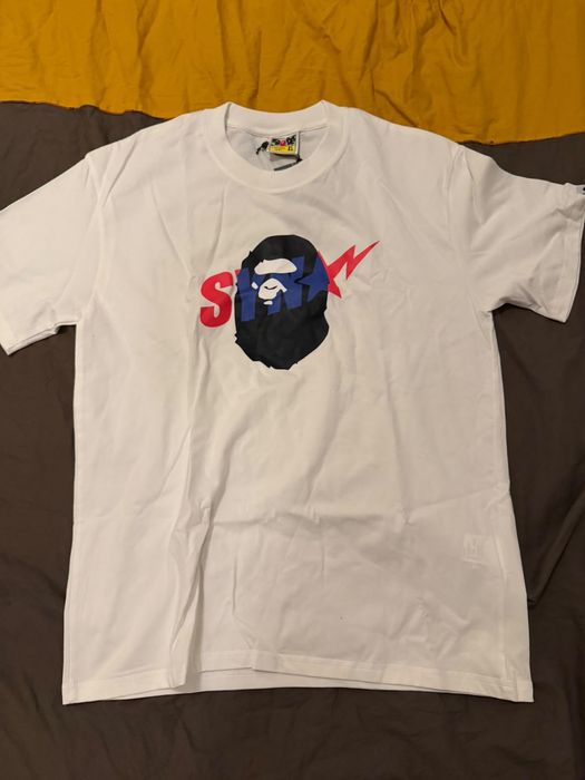tricou bape alb