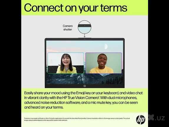 HP 15-fc0029wm 15.6" Full HD IPS 250nit Ryzen™ 5 7520U 8GB LPDDR5 1 TB