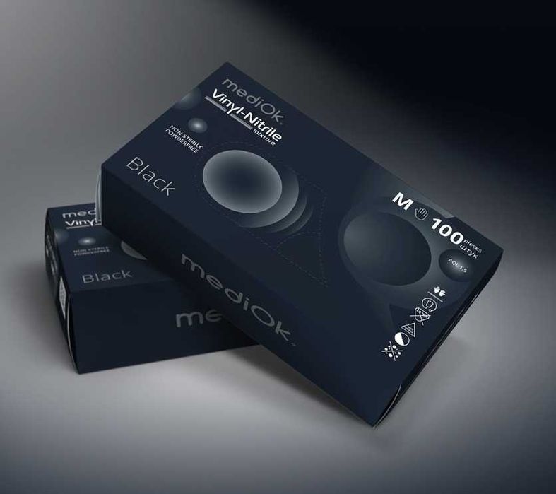 Нитрил-виниловые перчатки. Доставка по Казахстану