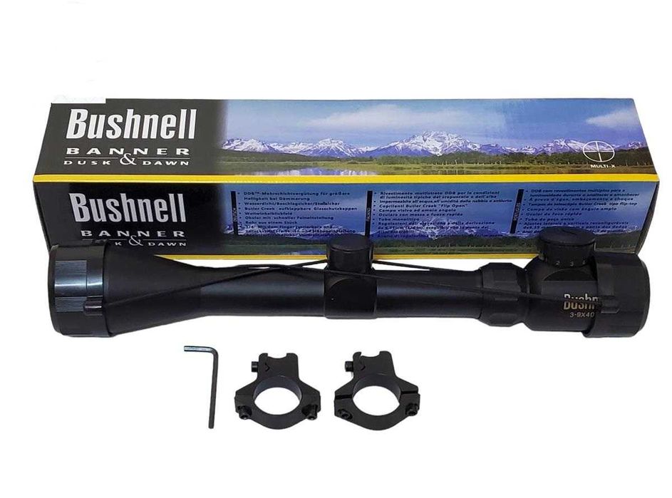 ОПТИКА за пушка Оптически прицел Bushnell Rifle Scope 3-9x40, мерник