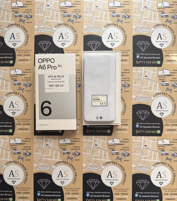 Oppo A6 Pro 5G 256Gb 8Gb Ram Black Nou desigilat