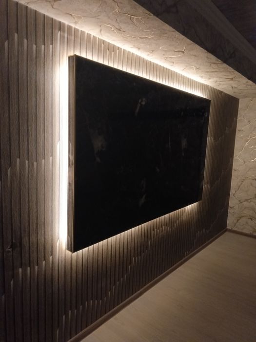 ПВХ панелдан под телевизор ясаймиз  нархи 500 000 сум