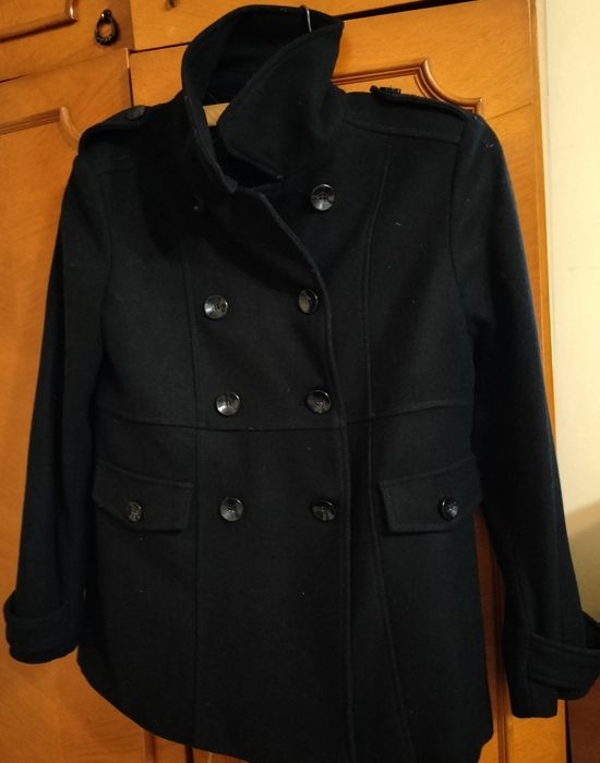 Palton scurt elegant negru, mărime:40,/ M, UK: 12