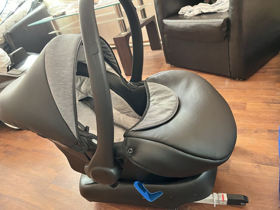 Carucior Krasuman 3 în 1 Nexxo – Negru cu Gri