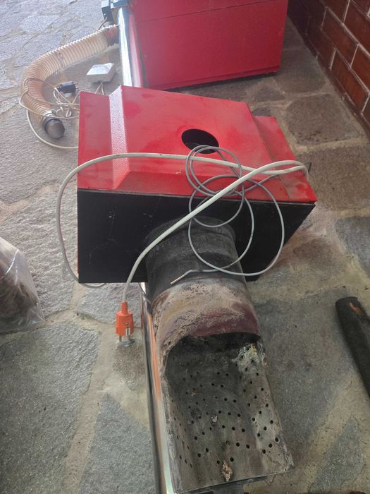 ATMOS 32 kW дърва + пелети / MUDLARK 35kw / WiFi контролер/ бункер 150 кг