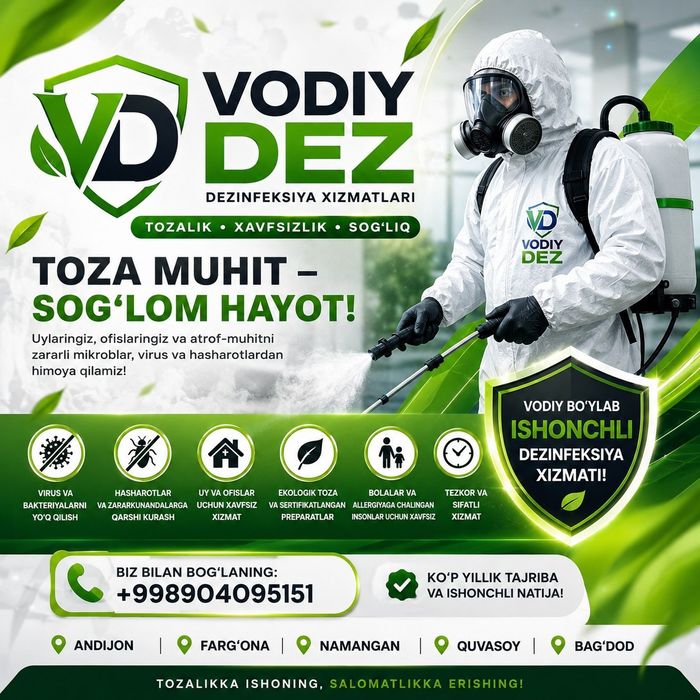 Hasharot va zararkunandalardan charchadingizmi?