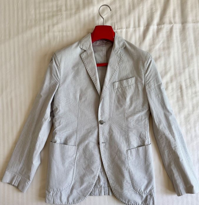 Costum complet Stefanel gri - Mărimea 46 (S)