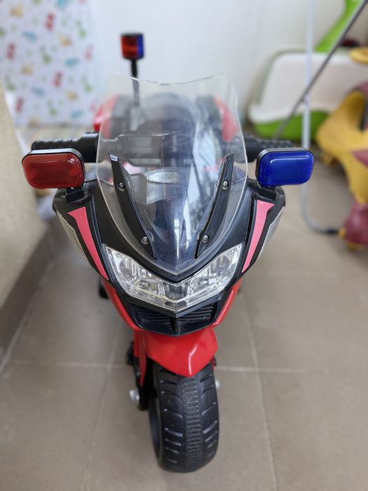 Motocicleta cu 3 roti, POLICE, 6V pentru 2-5 ani