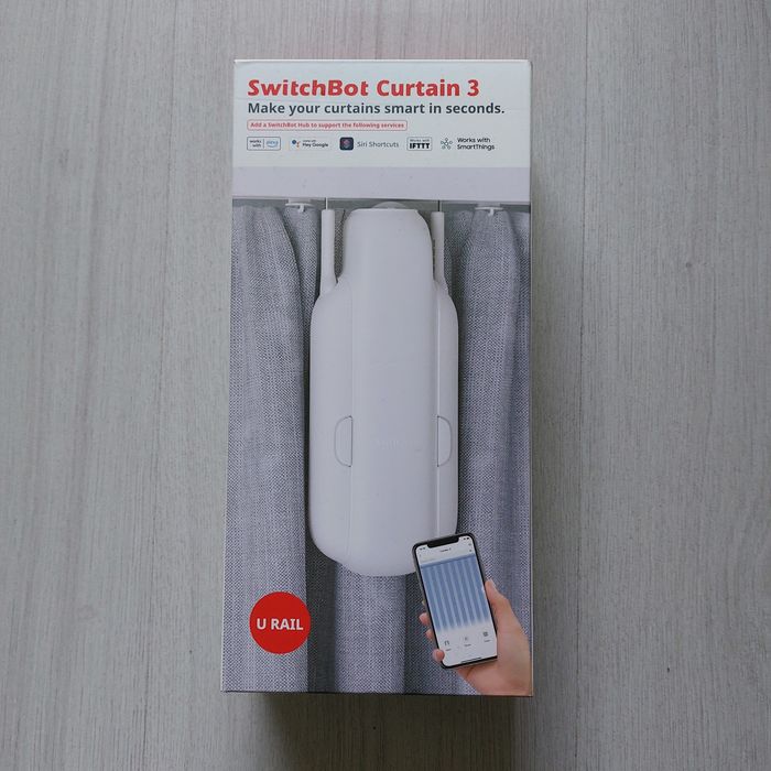 SwitchBot Curtain 3 (U-Rail) – Смарт мотор за автоматизация на завеси,