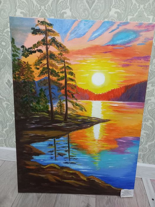 Картина пейзаж закат