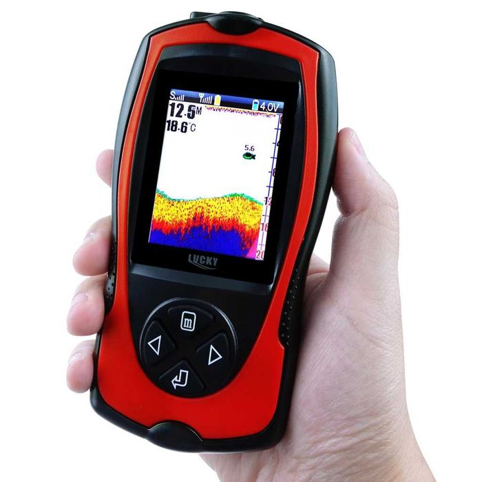 Безжичен сонар за риболов Lucky с цветен дисплей българско меню