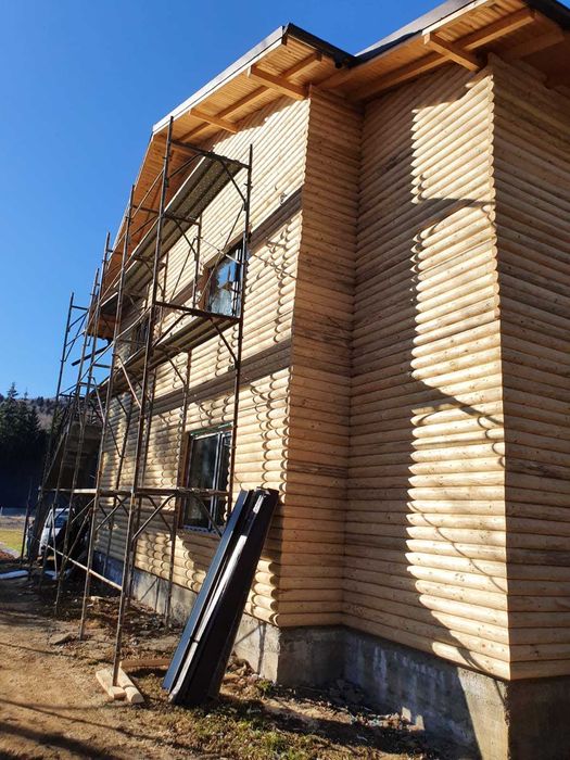 Lambriu Semirotund Faltuit din Lemn Calibrat pentru Lucrari de Placare