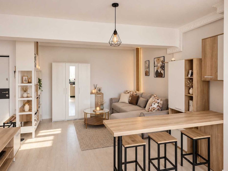 Apartament 2 camere, spațios, complet mobilat  – 81 Residence | 500 €/lună
