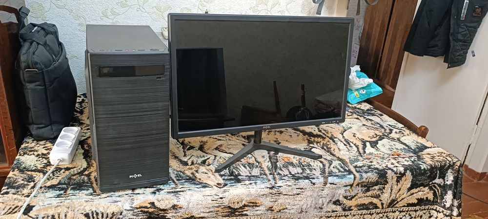 Игровой ПК i3-10100F / GTX 750 ti / 8GB/ HDD 1TB + монитор 24