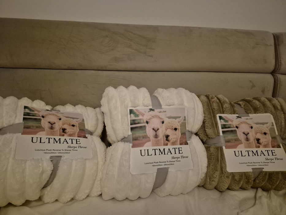 Set 3 Sherpa throw