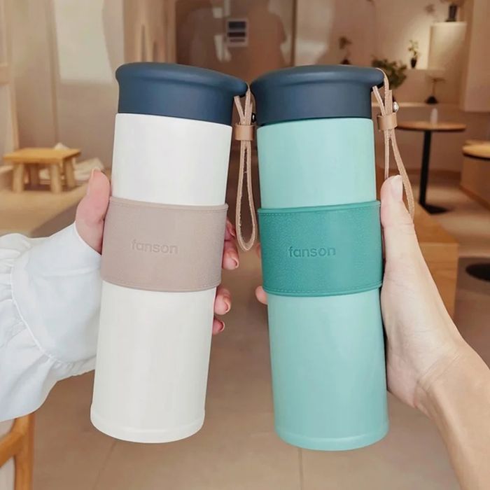 Термос Fanson 450мл из кожанной веревки