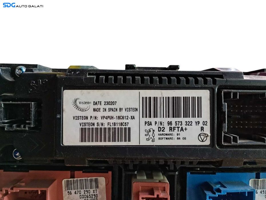 Panou Modul Unitate Comanda AC Aer Conditionat Clima Climatic Peugeot 407 2004 - 2010 Cod 96573322 96573322YP [L6108]