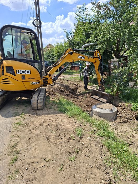 Lucrari mini-excavator ,utilaj 3t ,sapaturi,fundatie,casa,gard,apa,gaz
