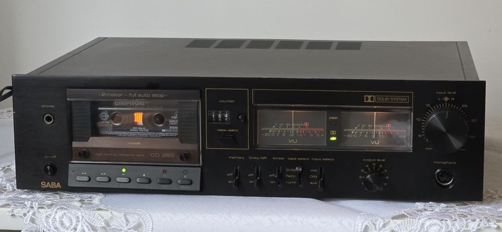 SABA CD 260 casetofon deck vintage, stare foarte buna