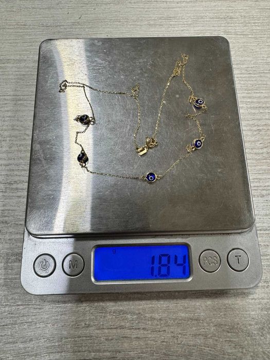 Златен синджир с мъниста 14К 585 -1,84г
