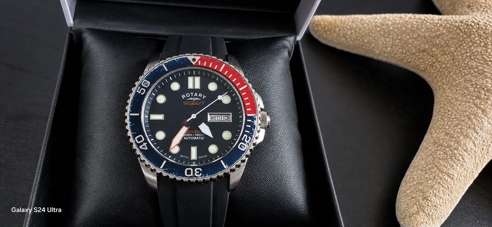 Rotary Super7 Scuba Automatic 300M – Safir – S7S004S – Pepsi