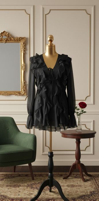 Черна парти рокля