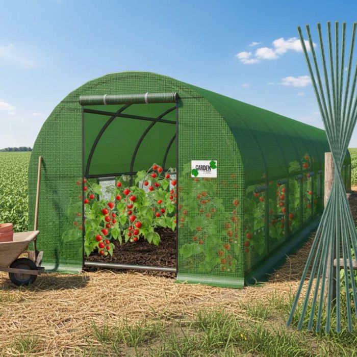 Технически характеристики на Голяма оранжерия - идеална вентилация и здрава конструкци