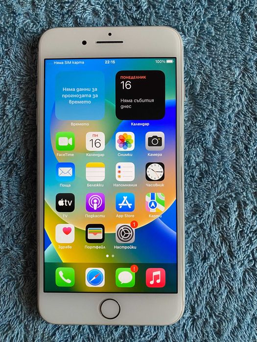 Iphone 8 Plus,Silver,64GB,90% капацитет на батерията