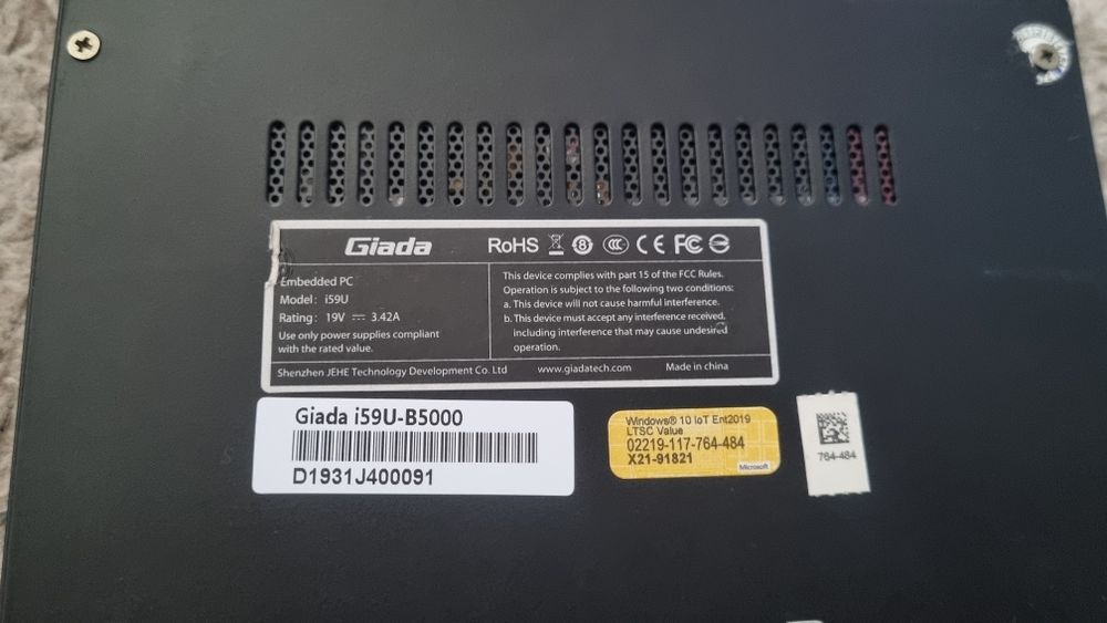 Mini PC Giada i59u-b5000: Intel i5 6200u/8GB Ram/SSD 120GB/WIFI