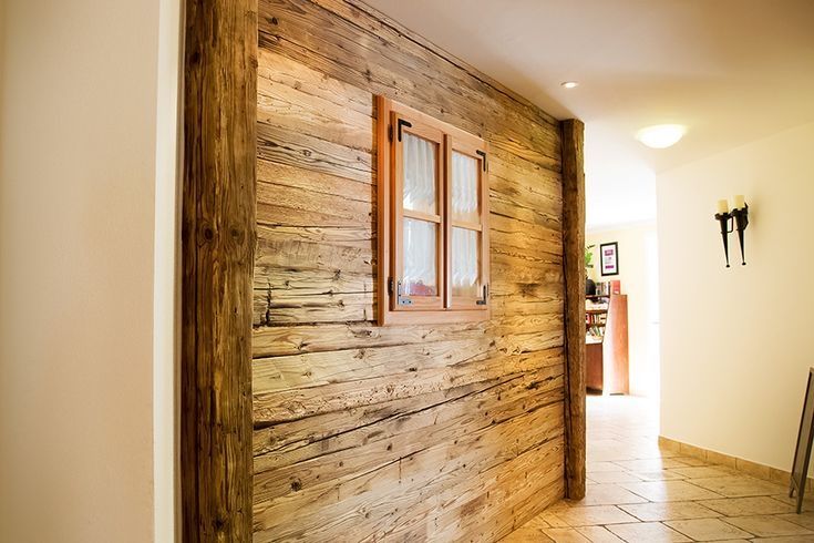 Kit perete lemn vechi rustic