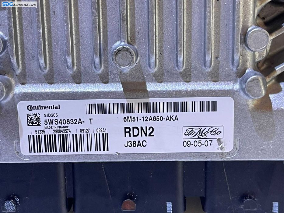 ECU Calculator Motor Ford Focus 2 2.0 TDCI 2004 - 2010 Cod 6M51-12A650-AKA 5WS40832A [L2654]