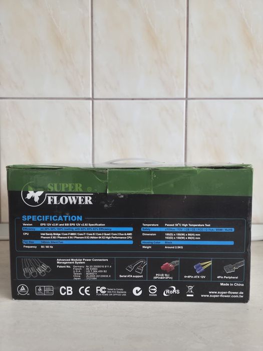 Sursă PC Super Flower Atlas, 780W, ATX 2.32, PFC Activ