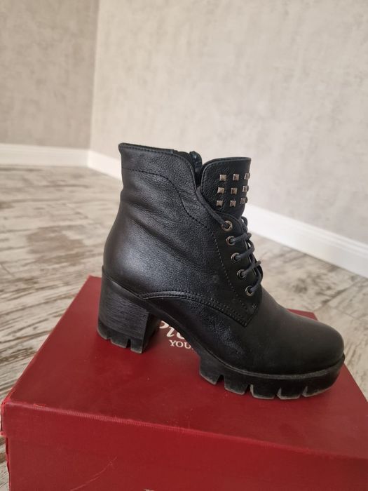 Ботильоны демисезонные кожа