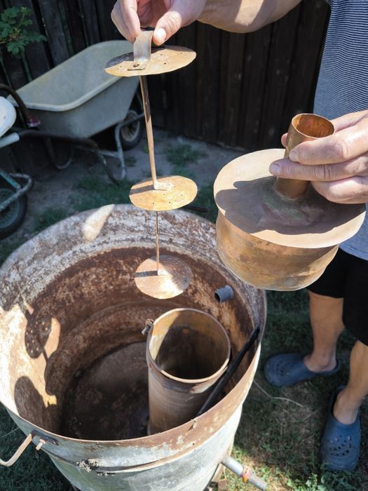 Cazan de țuică, cupru solid, 80L