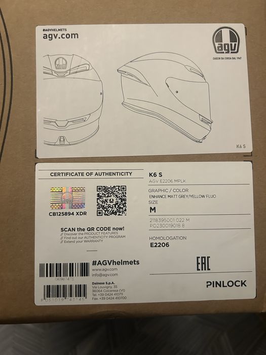 Каска AGV K6 S //