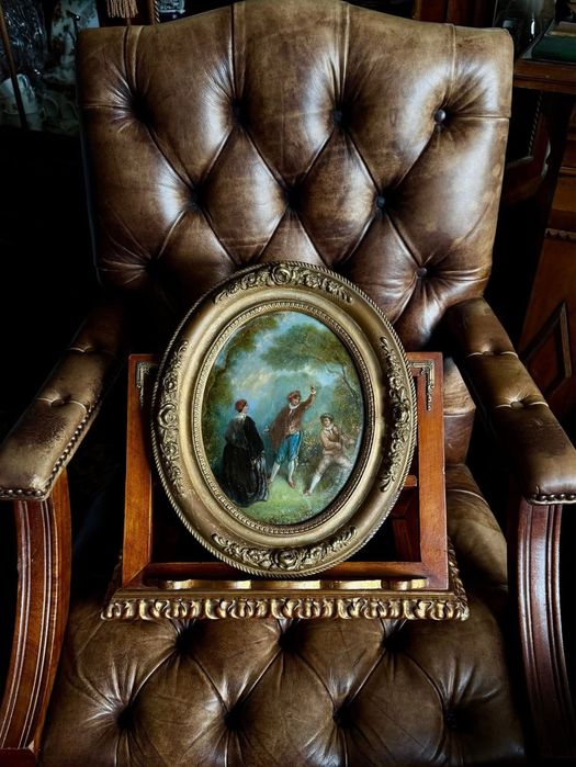 Двойка антикварни картини - 19 век