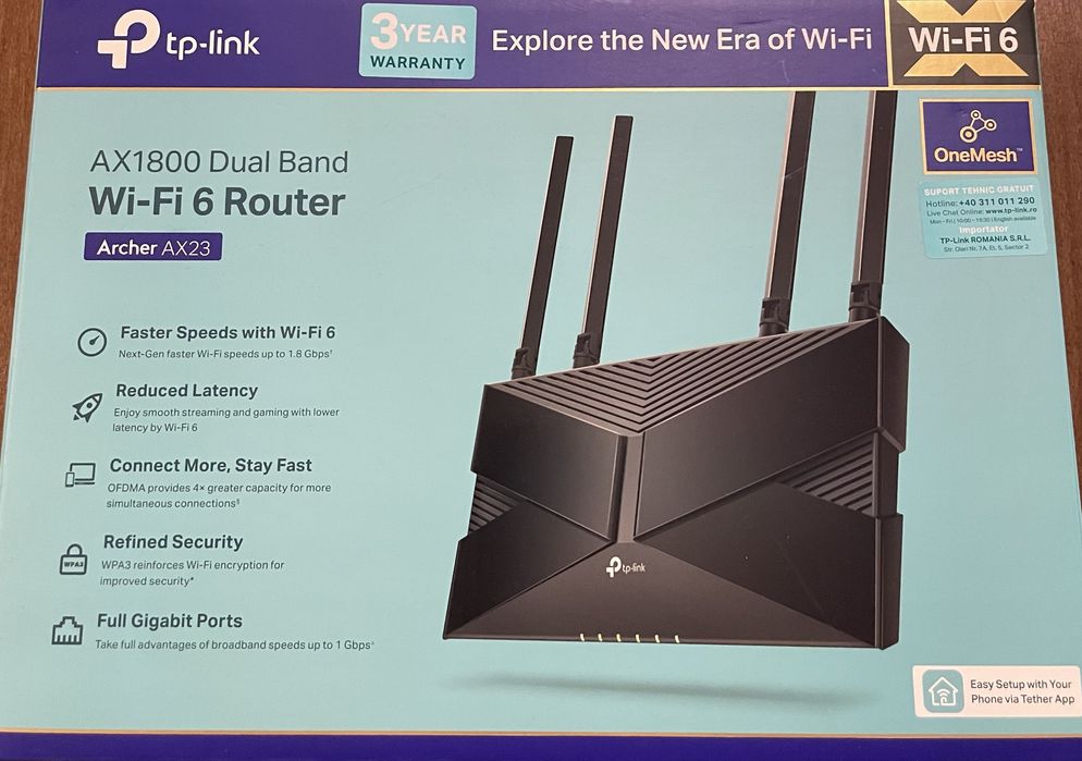Продавам wi-fi router Tp-link archer ax23