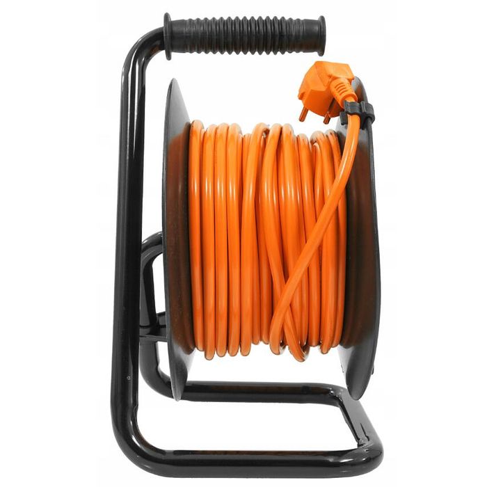 Rola prelungitor cablu cu cadru metalic, 25 metri 3 x 1 mm, Verke