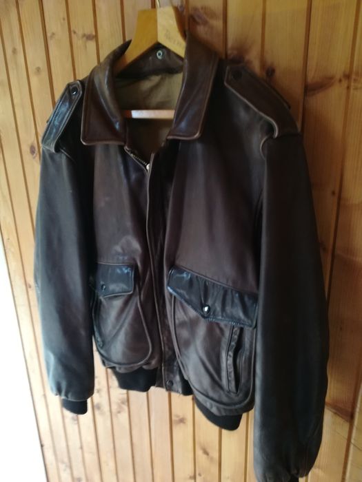 Geaca piele Maxam aviator xl bărbați