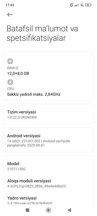 Xiaomi 11tpro 12+8 256 5G