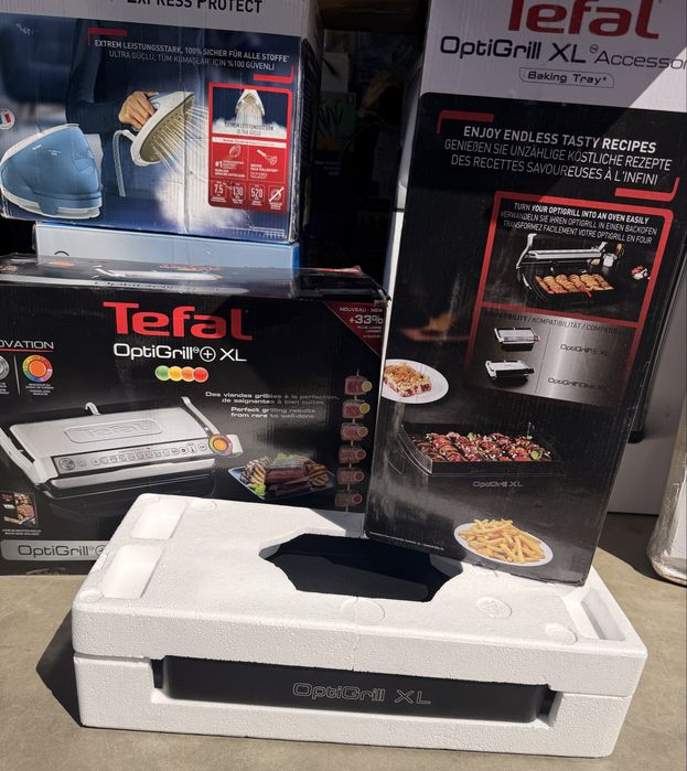 Електрическа скара Tefal OPTIGRILL+ XL и Плоча за закуски и сладкиши ХА727810