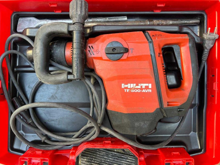 HILTI SDS MAX комбиниран къртач, акумулаторен шлайф, винтоверт, перфоратор с прахоуловител, лампа