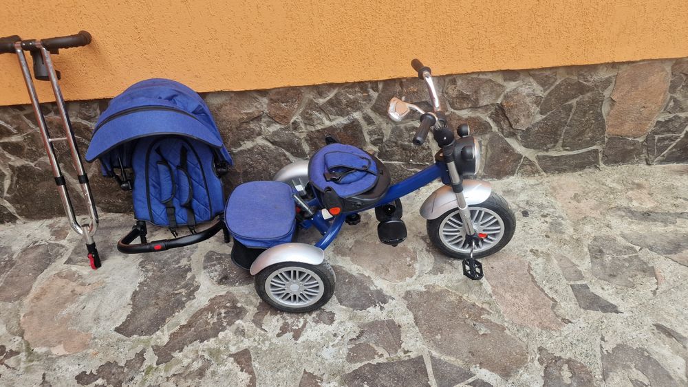 Tricicleta copii  cu poziție  de somn